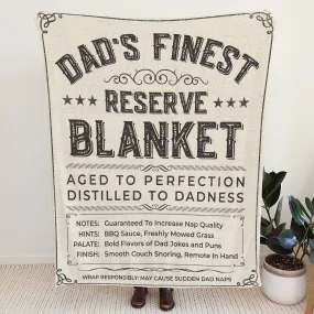 Dad's Finest Reserve Blanket Smooth Tan Ultra-Soft Micro Fleece Blanket 50" x 60"