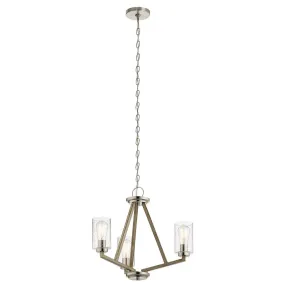 Deryn 22 In. 3 Lights Pendant Light Gray Finish