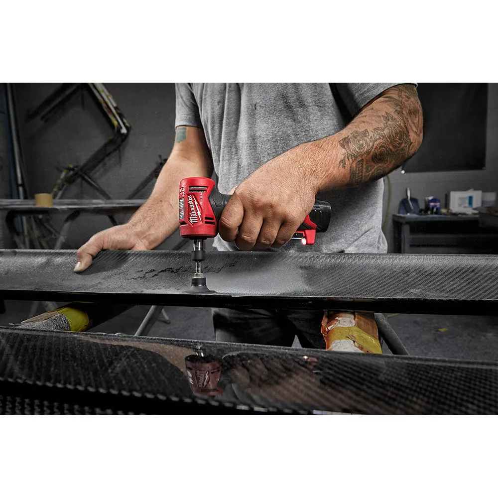 Die Grinder - Milwaukee M12 FUEL 12 Volt Lithium-Ion Brushless Cordless Right Angle Die Grinder Kit, 2485-22