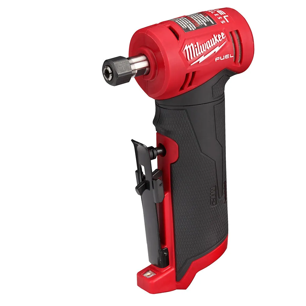 Die Grinder - Milwaukee M12 FUEL 12 Volt Lithium-Ion Brushless Cordless Right Angle Die Grinder Kit, 2485-22