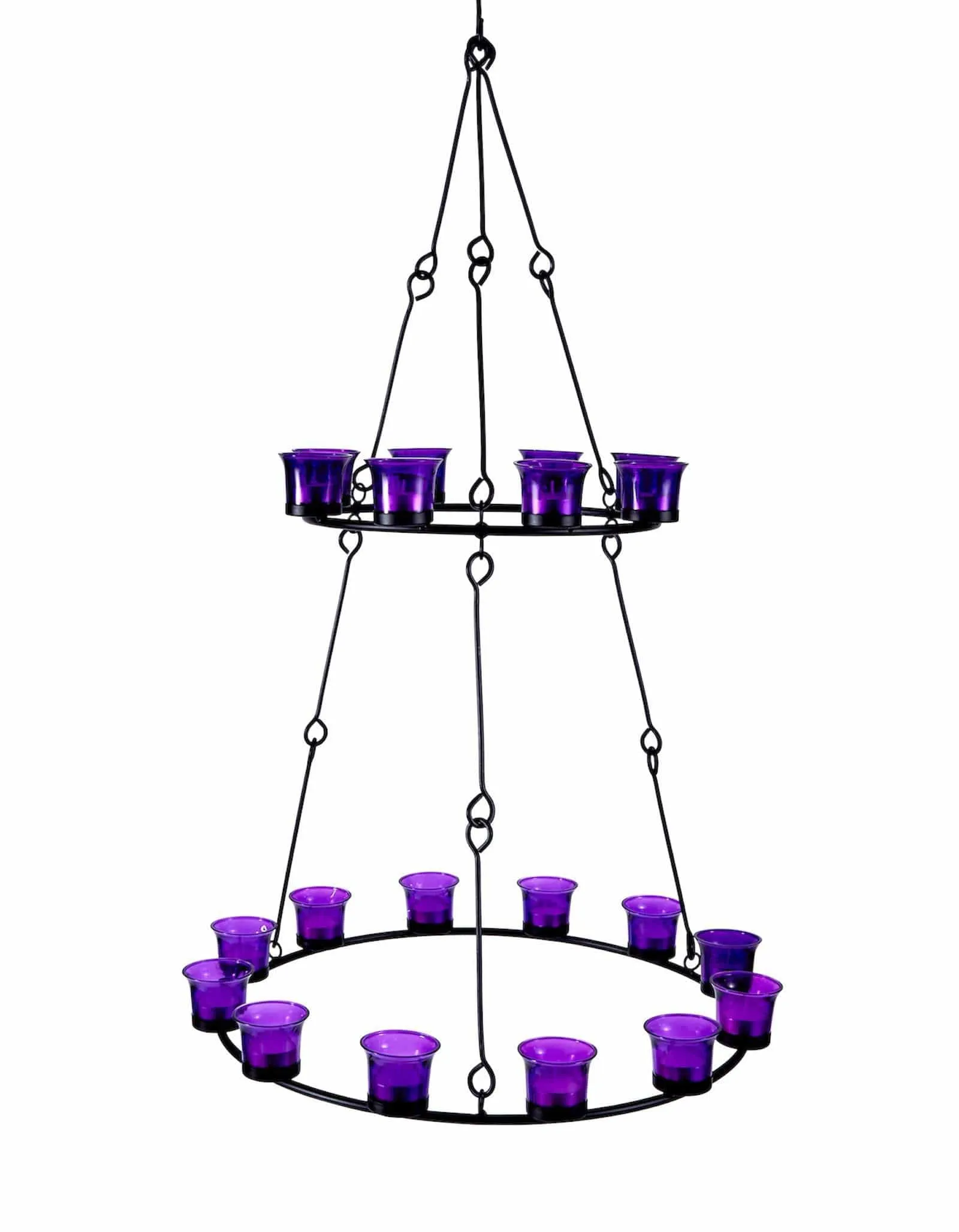 Double Tier Tea Light Chandelier