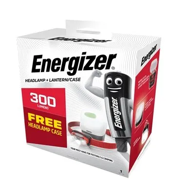 Energizer 300 Lumen Vision HD Headlight Torch And Lantern- Colour Red