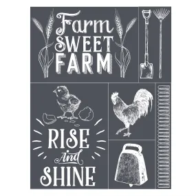 Farm Sweet Farm - Mesh Stencil 8.5x11