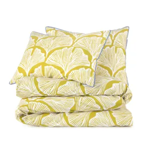 Feather Palm Golden Mustard Comforter Set from Novogratz by Utica