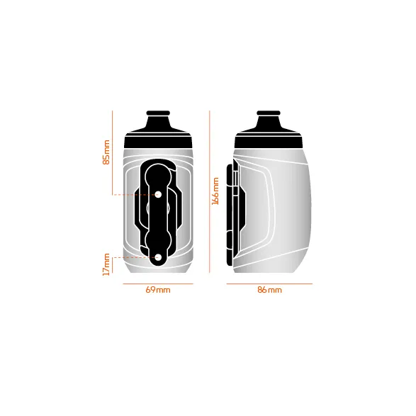 Fidlock TWIST bottle 450 kids   bike base