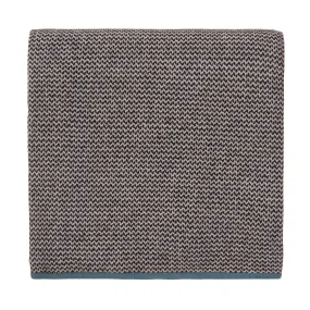 Foligno Cashmere Blanket [Black/Cream/Green grey]