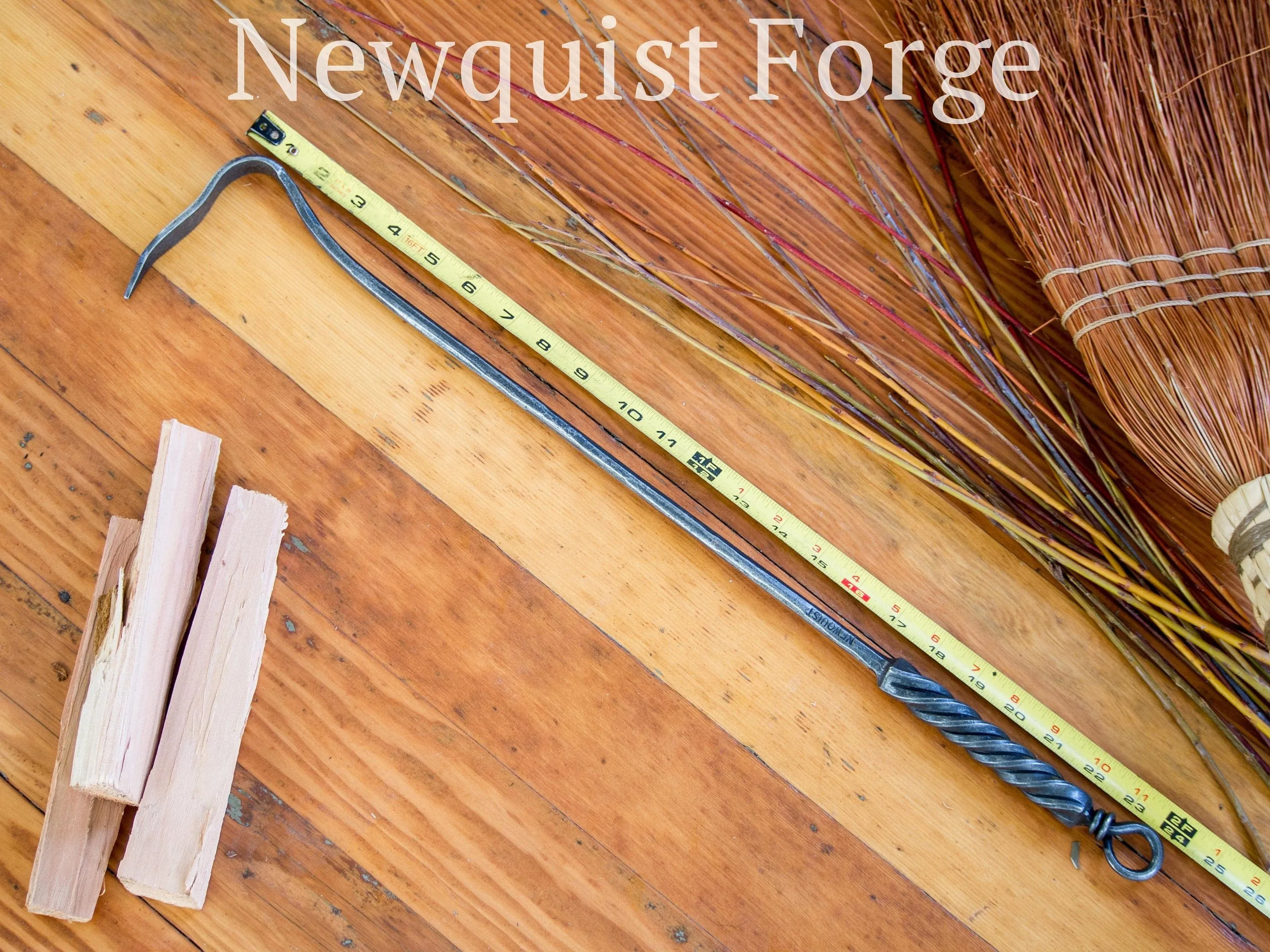 Forged Iron Fireplace Tool Set