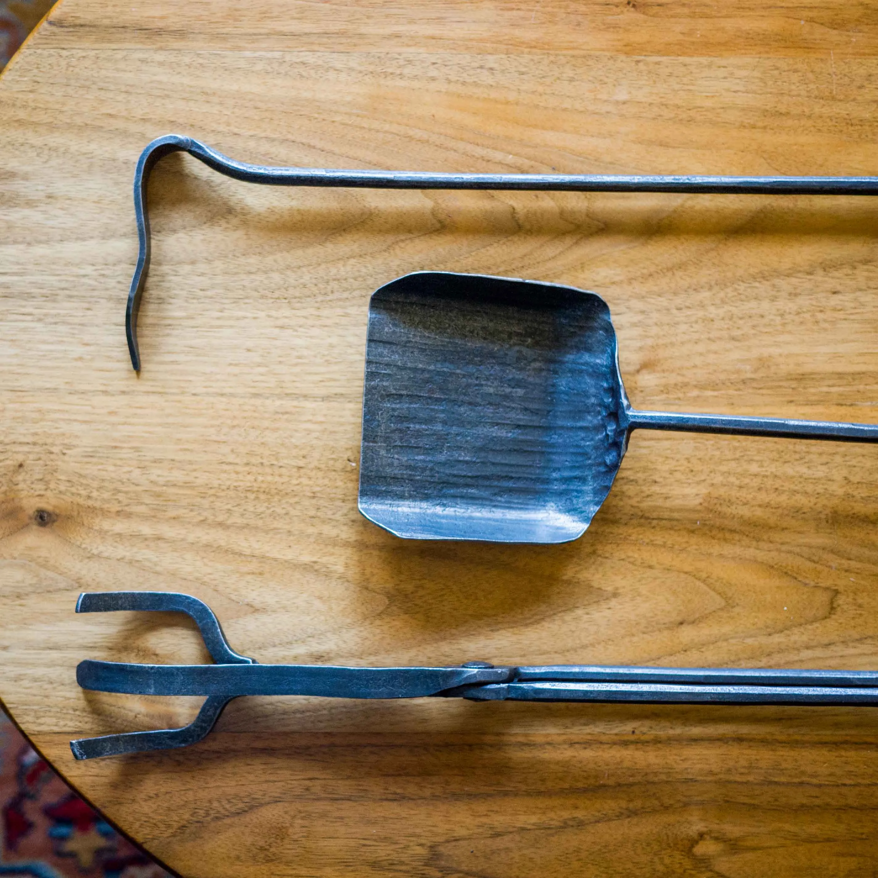 Forged Iron Fireplace Tool Set