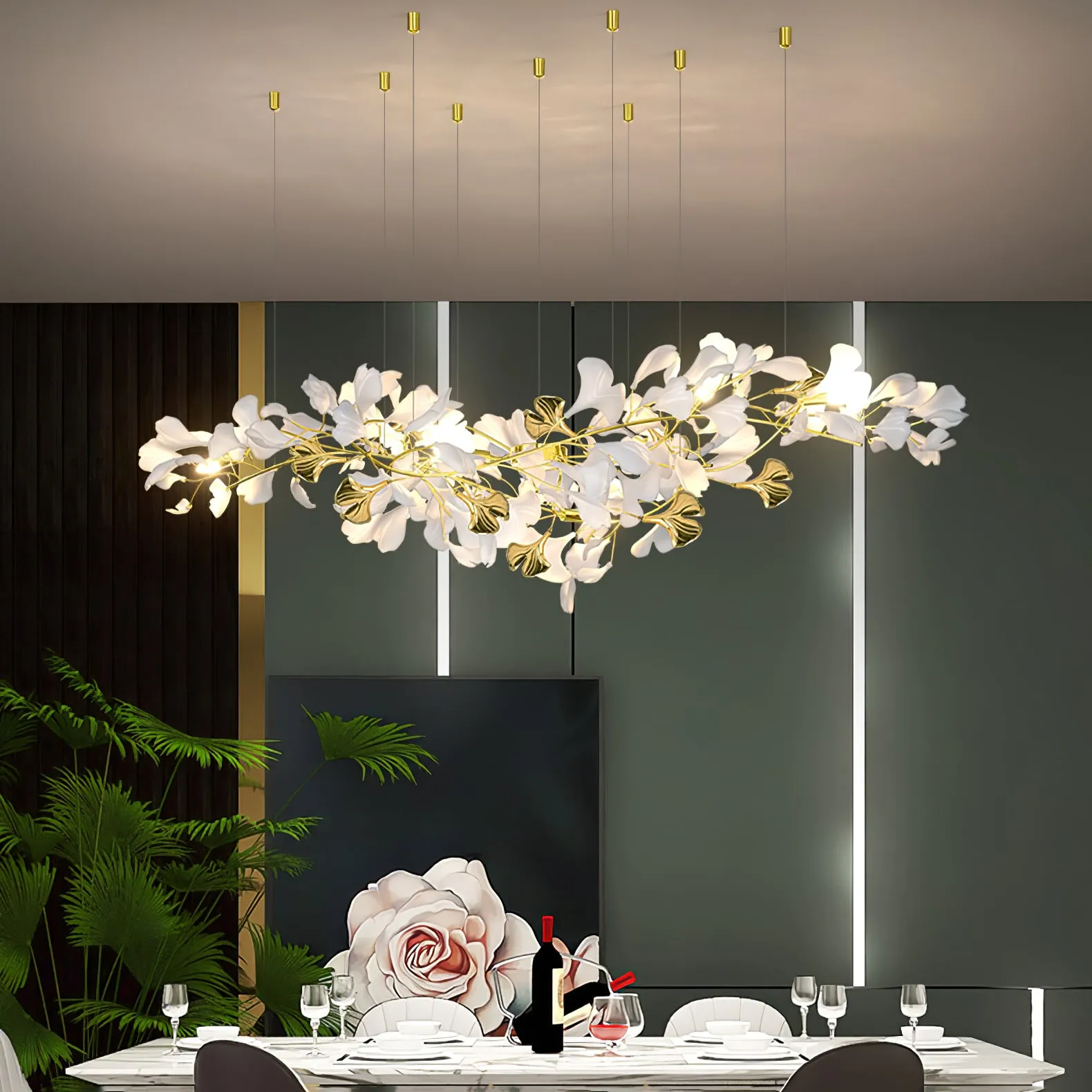 Gingko Chandelier Z