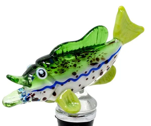 Glass Bottle Stopper Fish