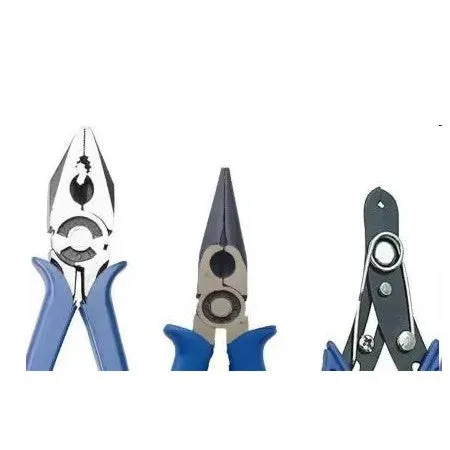 Hand Tool Kit Combo - Combination Plier, Nose Plier, and Wire Cutter