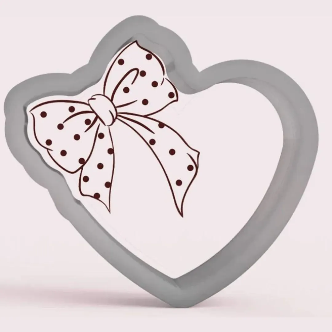 Heart With Bow Cookie Cutter