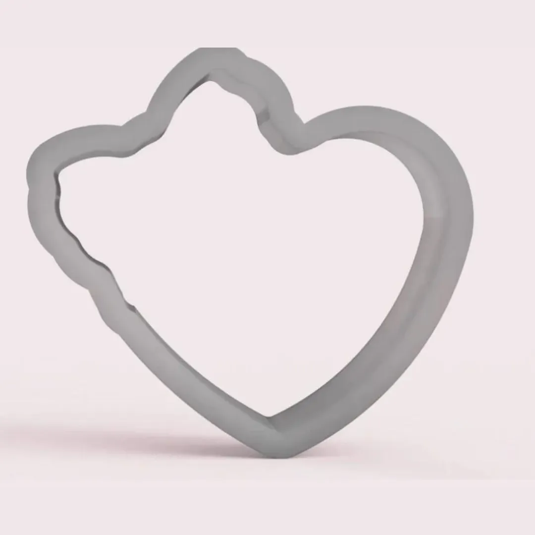 Heart With Bow Cookie Cutter