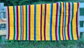 Hello Yellow Large Serape Blanket