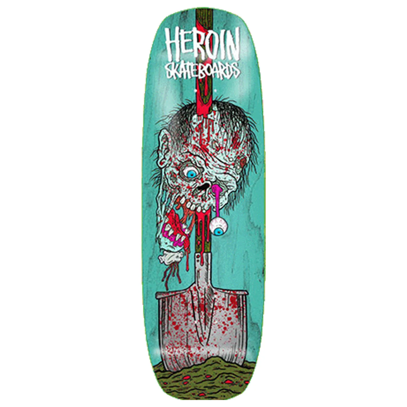 Heroin Skateboards Deck Shovel Helmet Skateboard deck 9.9"