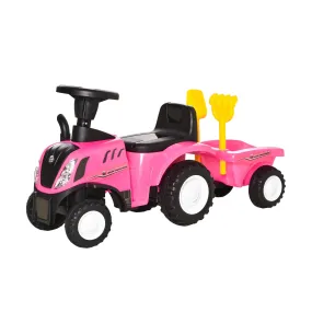 HOMCOM Ride-On Tractor for Ages 1-3 Years - Pink