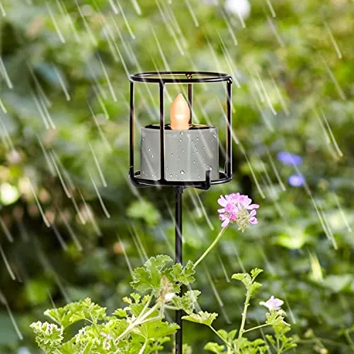 Homemory Solar Tea Lights Outdoor Waterproof, Dusk to Dawn Outdoor Lighting, Reusable LED Tea Light Candles for Lantern Garden Camping and Home Decor, Pack of 8, Warm White