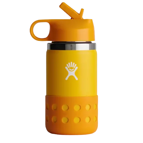 Hydro Flask 12 oz - Kids Wide Mouth w Straw Lid & Boot