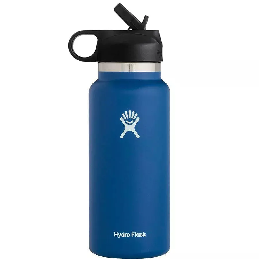 Hydro Flask 32oz (946ml) Wide Mouth Water Bottle with Straw Lid