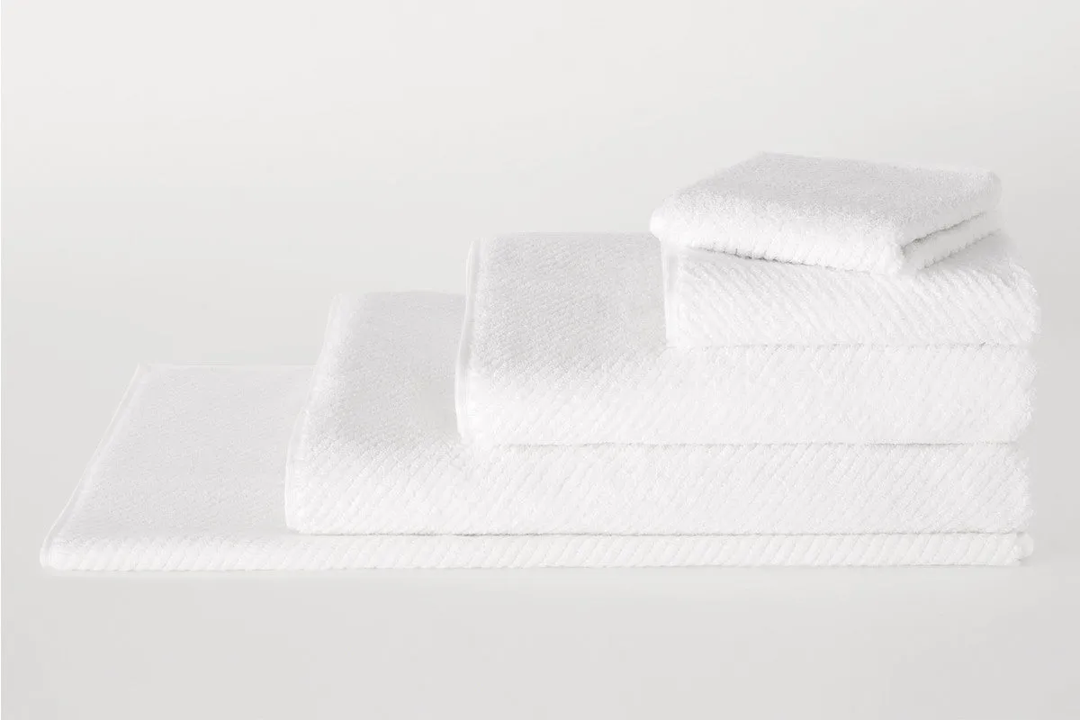 Hygro Texture 6 Piece Bath Towel Set - White by Sheridan