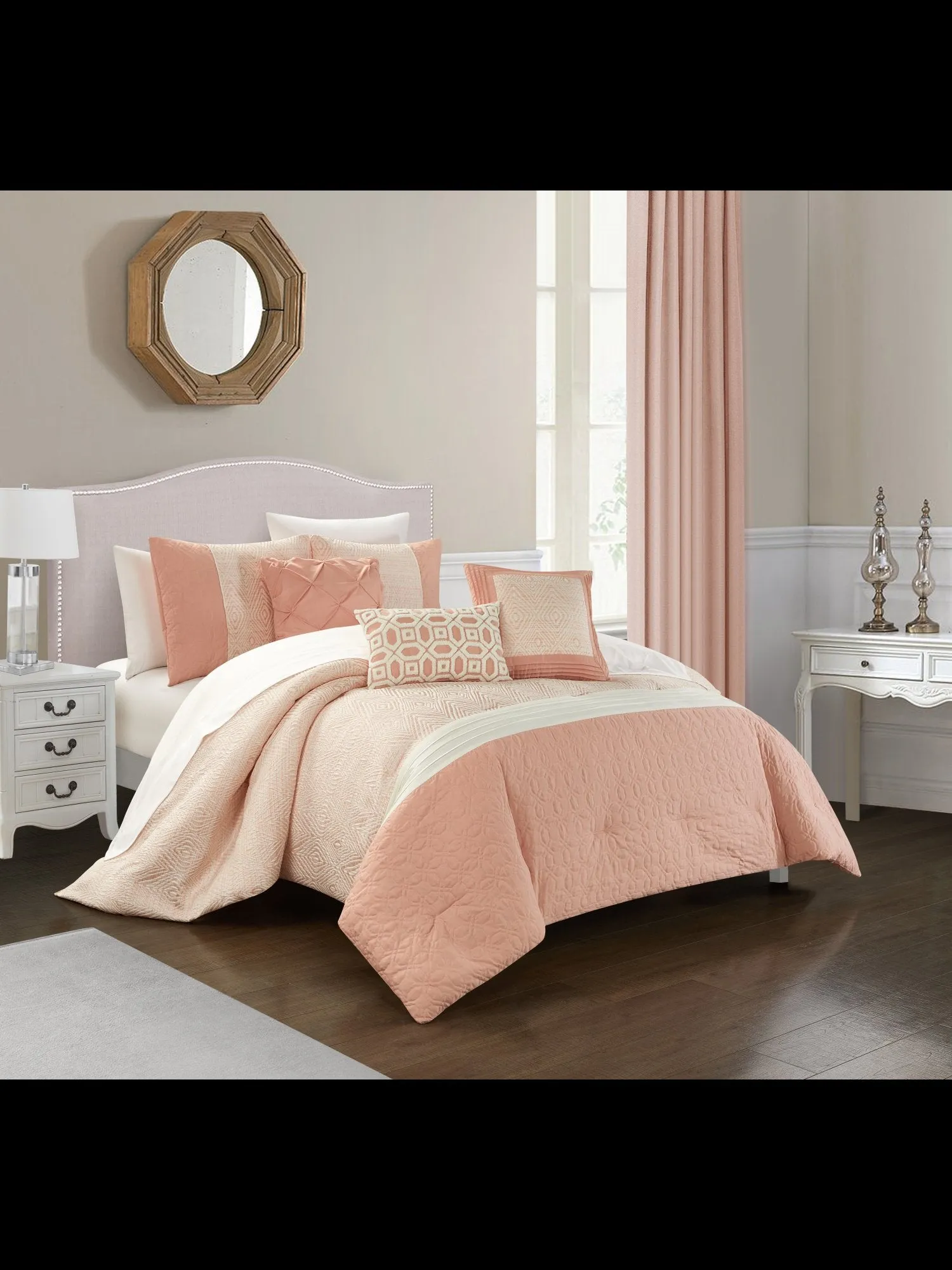 Imani Queen-Size 6-Piece Comforter Set - NY&C x Chic Home