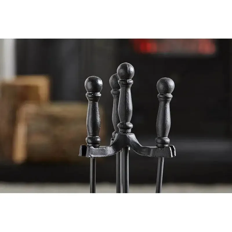 Inglenook Fire68 4-Piece Black Companion Set