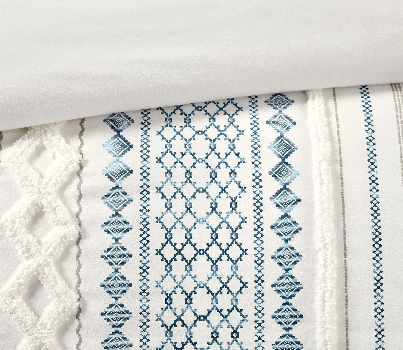 Ink & Ivy Imani Printed Cotton Chenille Comforter Set