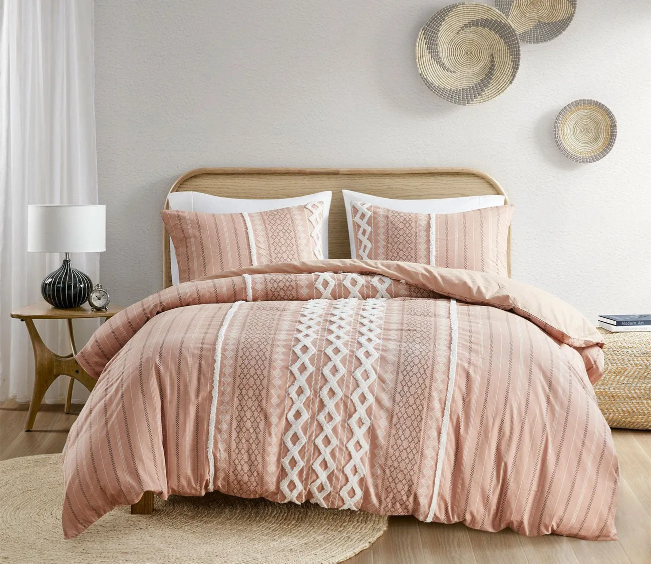 Ink & Ivy Imani Printed Cotton Chenille Comforter Set