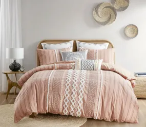 Ink & Ivy Imani Printed Cotton Chenille Comforter Set