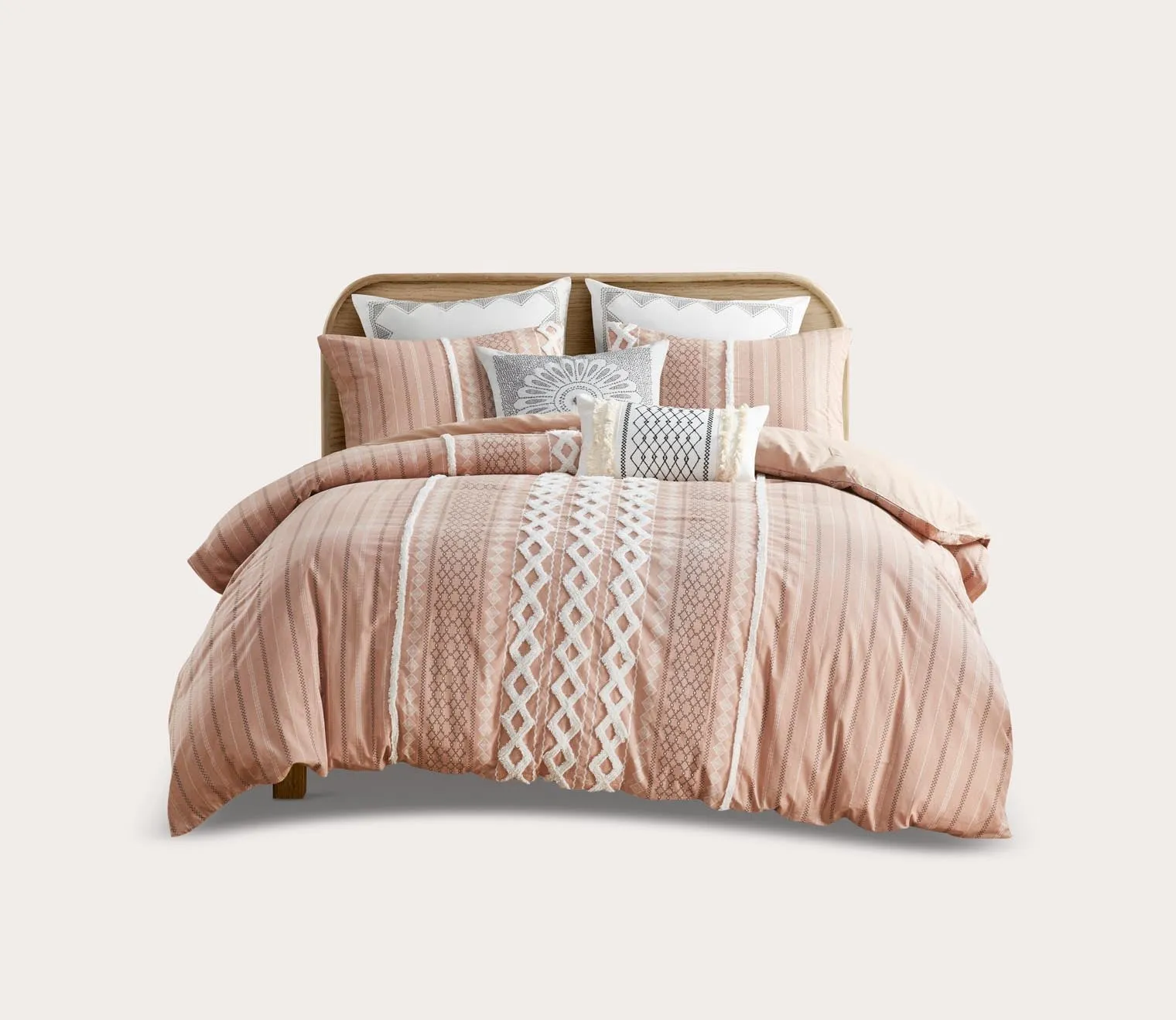 Ink & Ivy Imani Printed Cotton Chenille Comforter Set