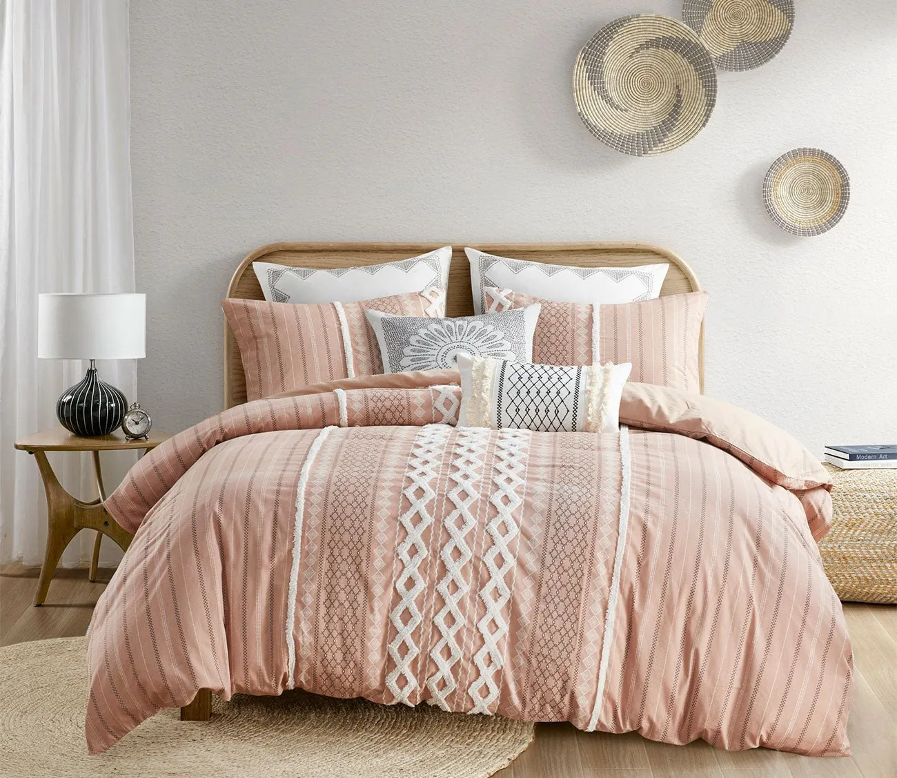 Ink & Ivy Imani Printed Cotton Chenille Comforter Set