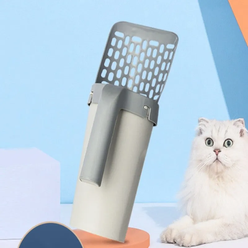 Integrated Cat Litter Scoop Shovel