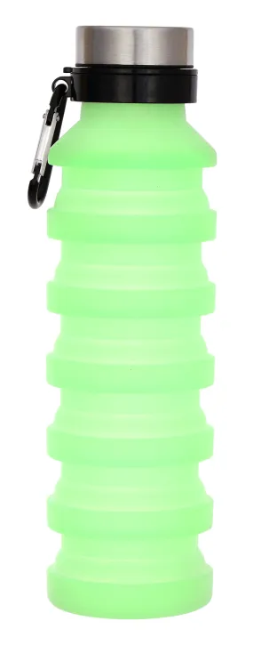 Iscream Glow in the Dark Silicone Collapsible Water Bottle