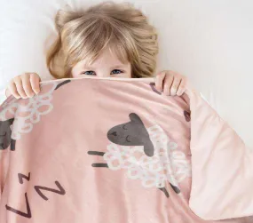 Jelly Bean Kids BAA BAA Weighted Blanket - PINK