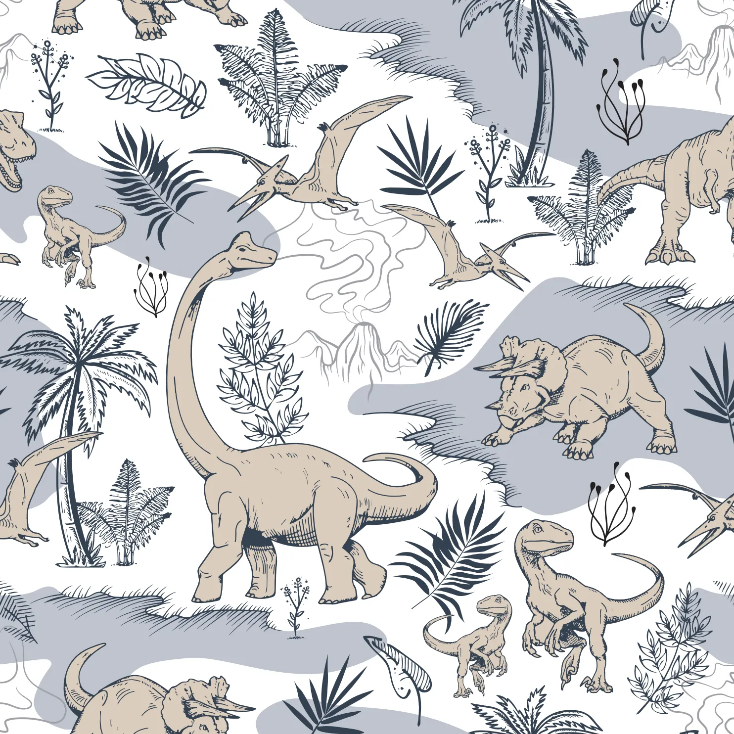 Jurassic Jungle Nuzzle Blanket