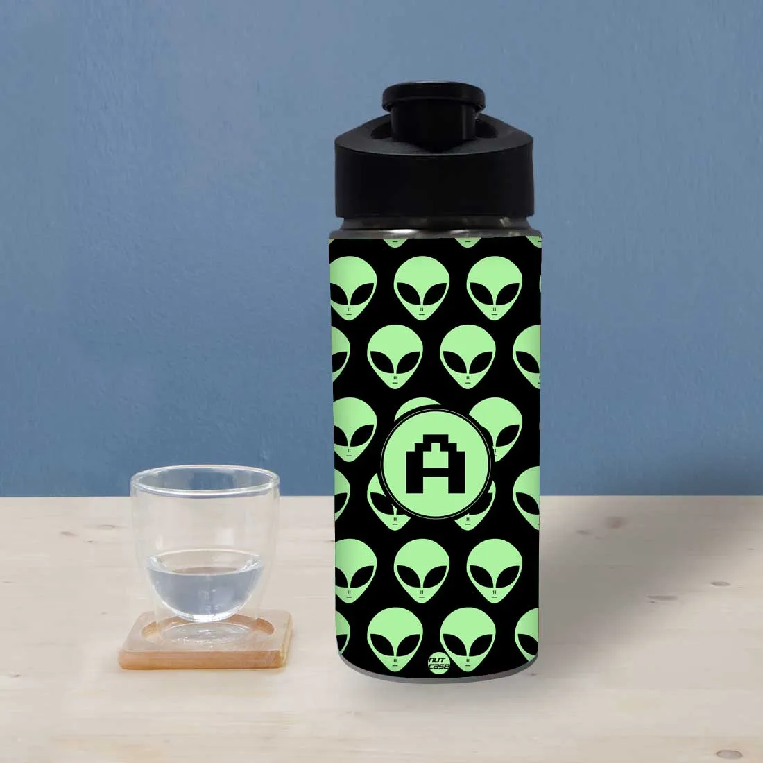 Kids Water Bottle Customised With Name - Alien