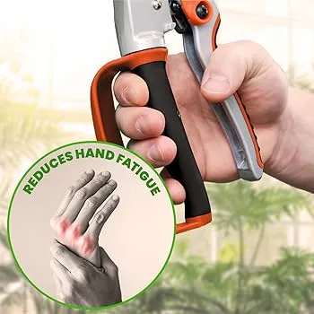 Kleva - Precision Pruners - Auto-Rotating Ratchet Shears For All Garden Pruning