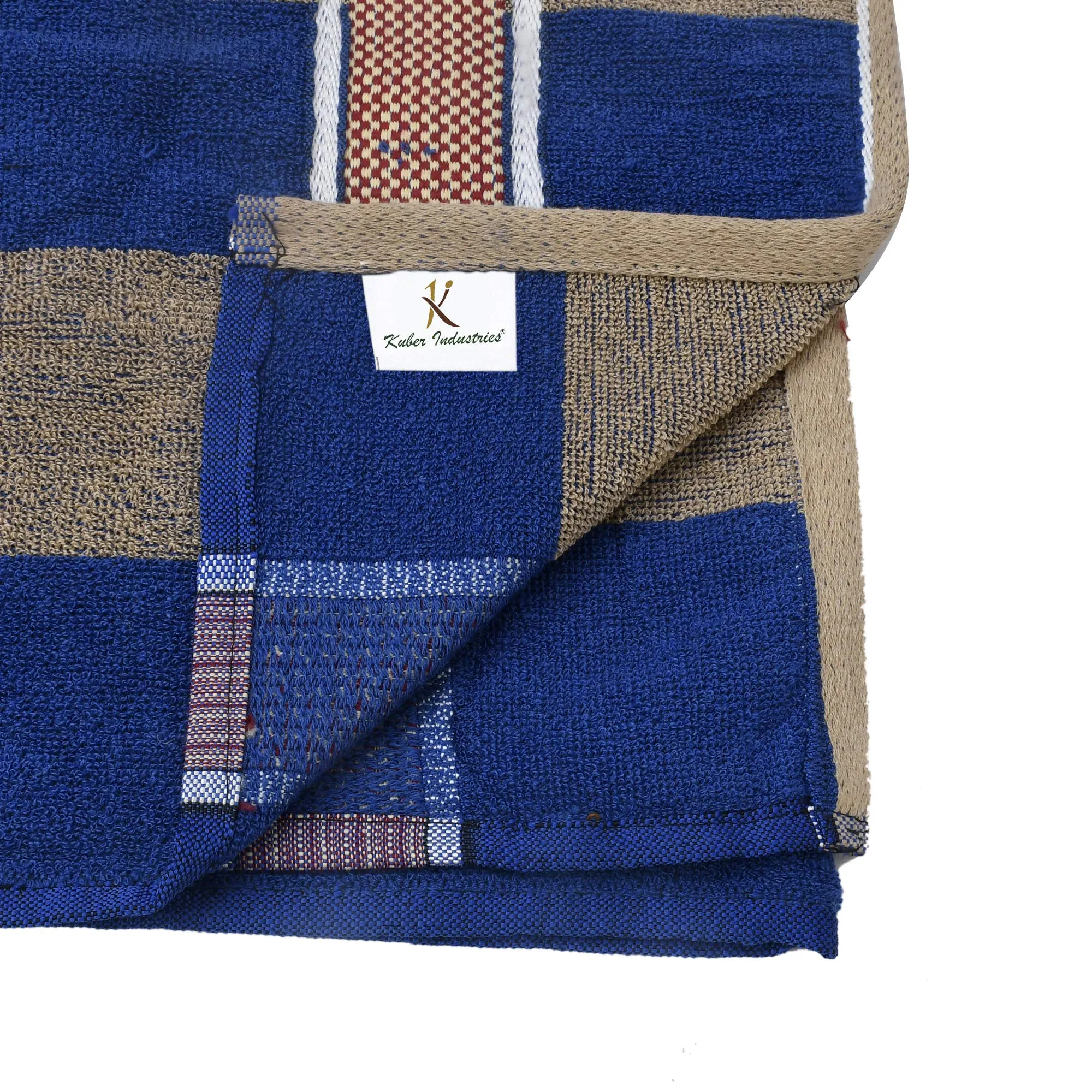 Kuber Industries Cotton Luxurious, Soft, 100% Cotton Towel, 30"x60" (Blue)-KUBMART16042