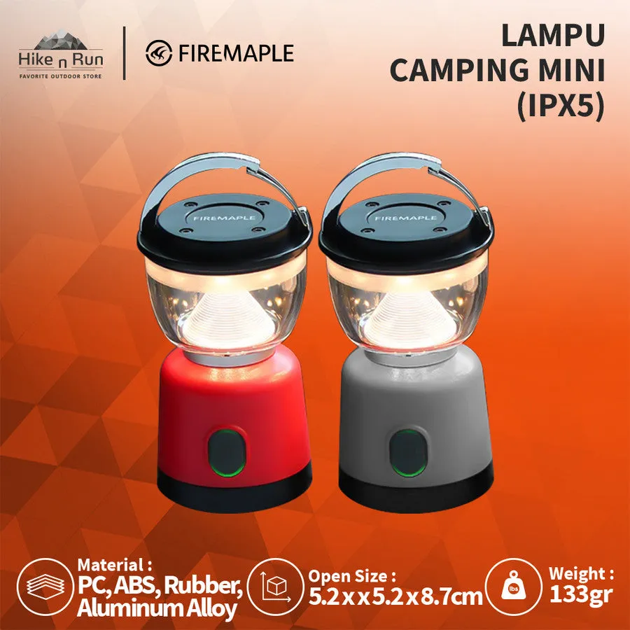 Lampu Lentera Camping Mini Firemaple Sandglass Portable Led Rechargeable