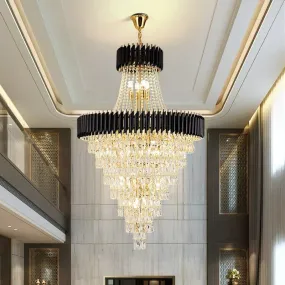 Large Luxury Crystal Chandelier – Living Rooms, Dining Rooms, Staircases, Foyers, and Hallways