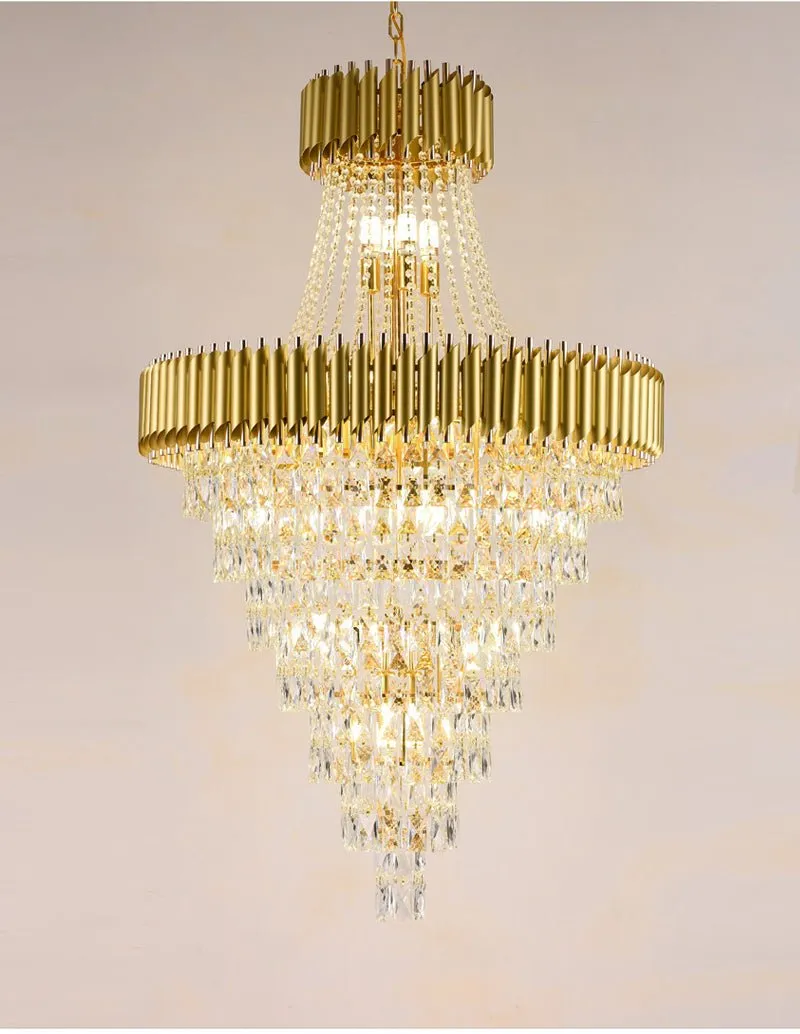 Large Luxury Crystal Chandelier – Living Rooms, Dining Rooms, Staircases, Foyers, and Hallways