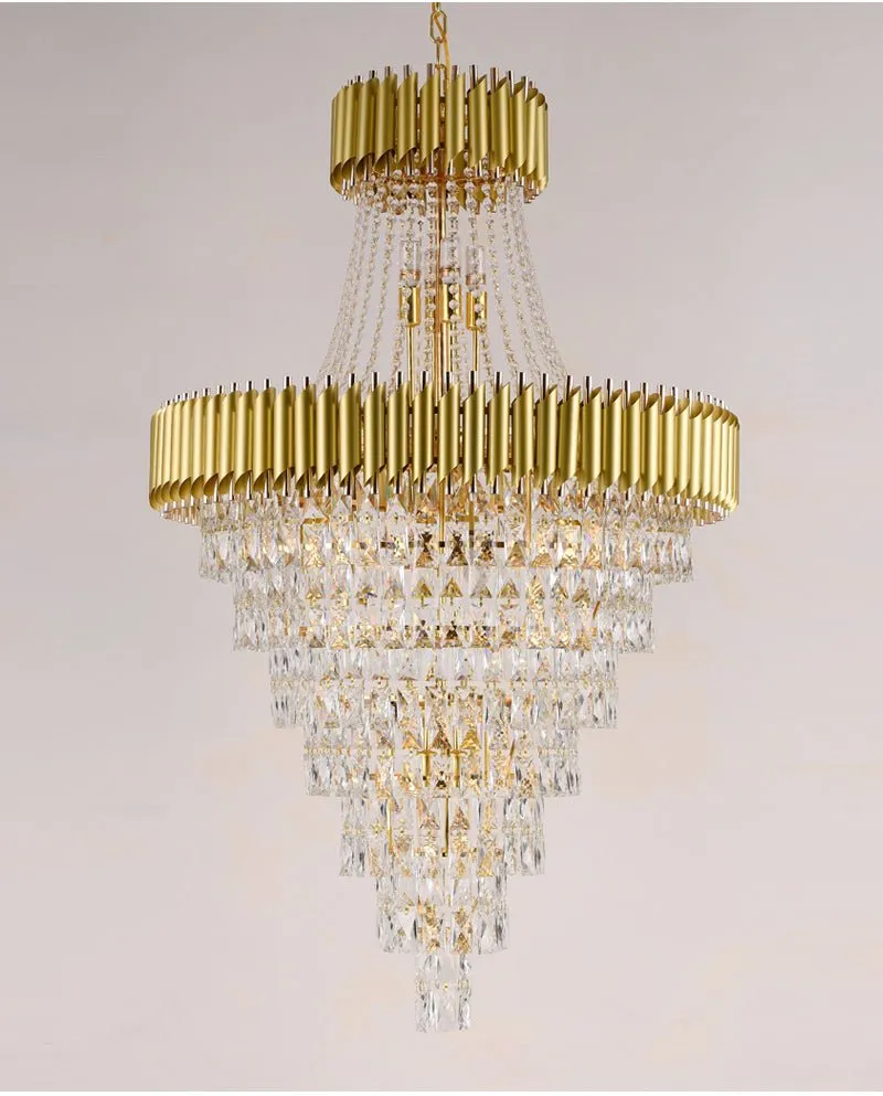 Large Luxury Crystal Chandelier – Living Rooms, Dining Rooms, Staircases, Foyers, and Hallways