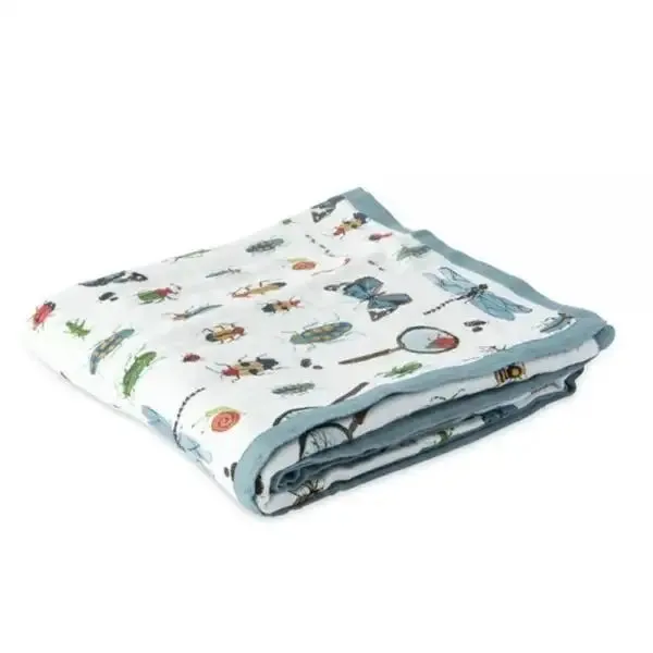 Little Unicorn Deluxe BAMBOO Muslin Quilt - Bugs