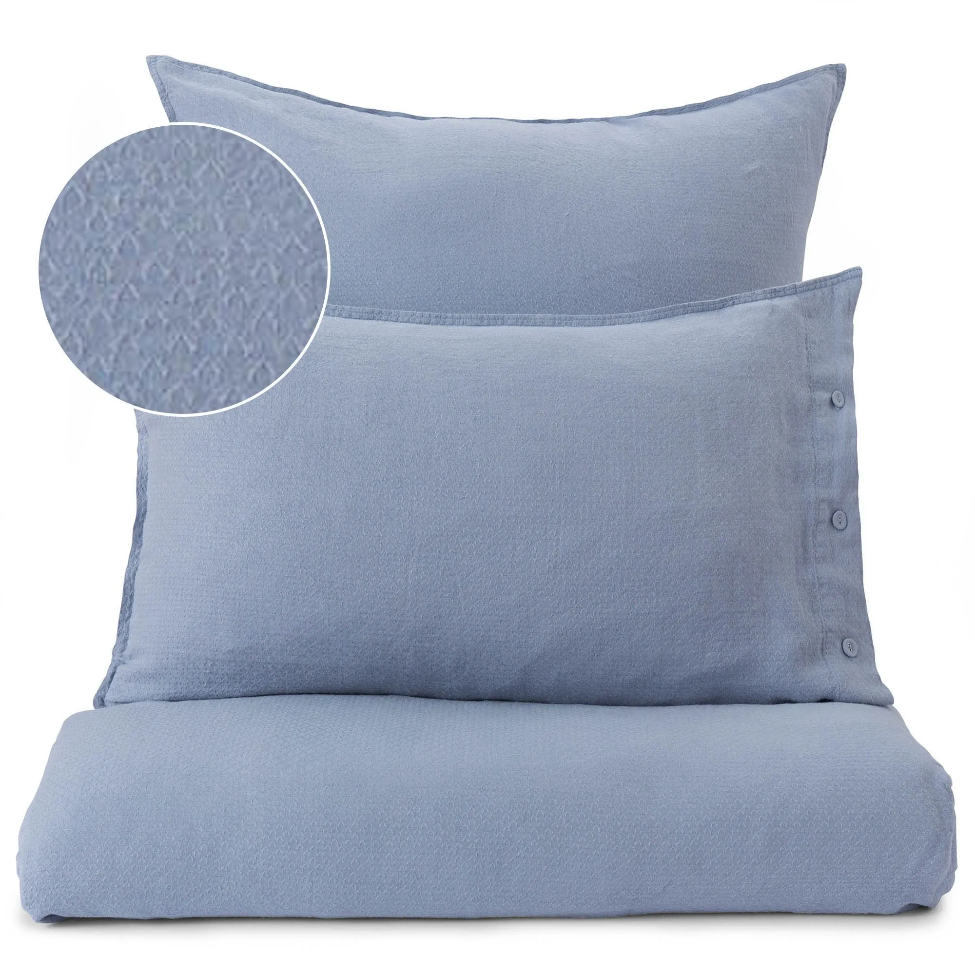 Lousa Pillowcase [Light grey blue]