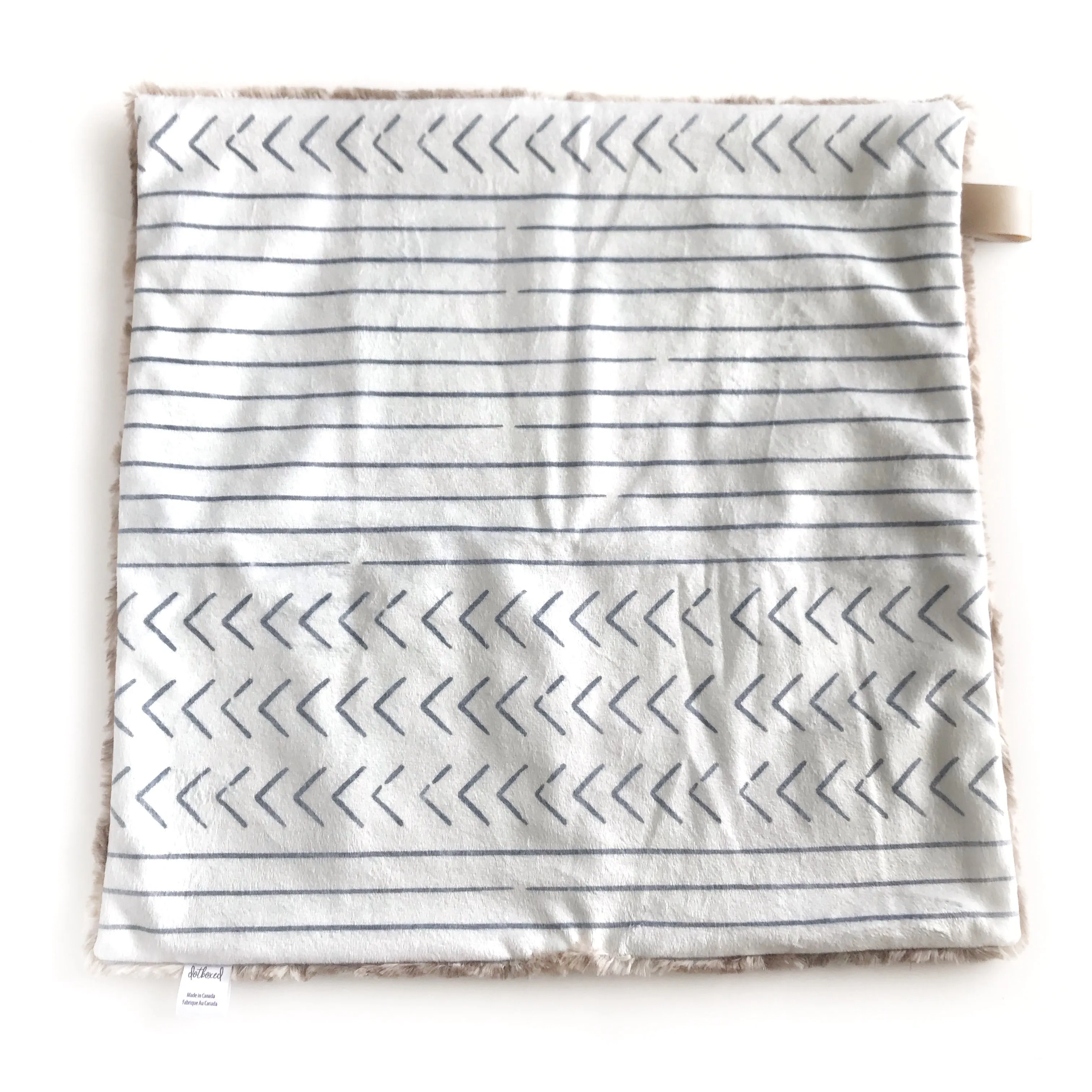 Lovey Blanket - Arrow Stripes Grey