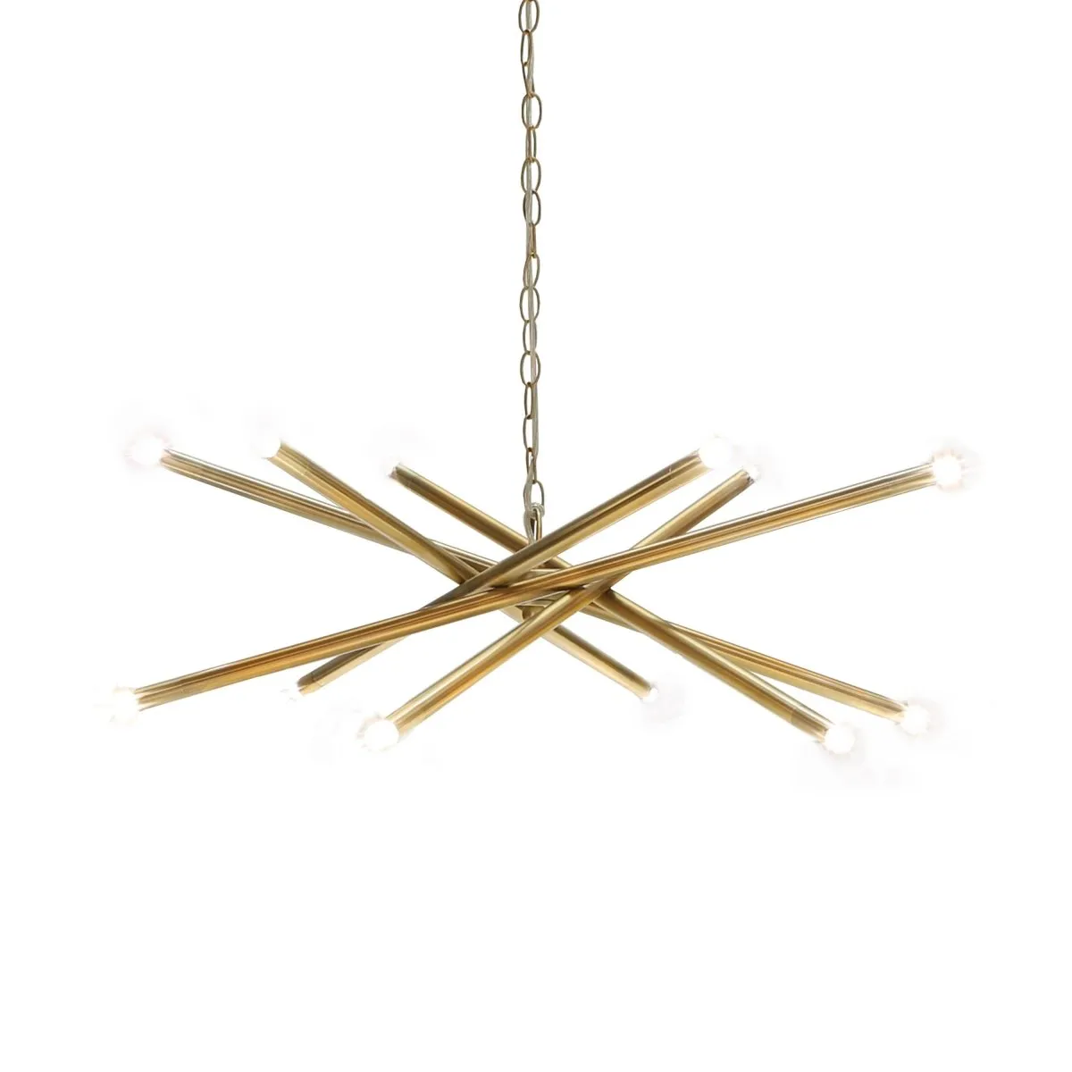 Luisa Antique Brass Chandelier by Worlds Away