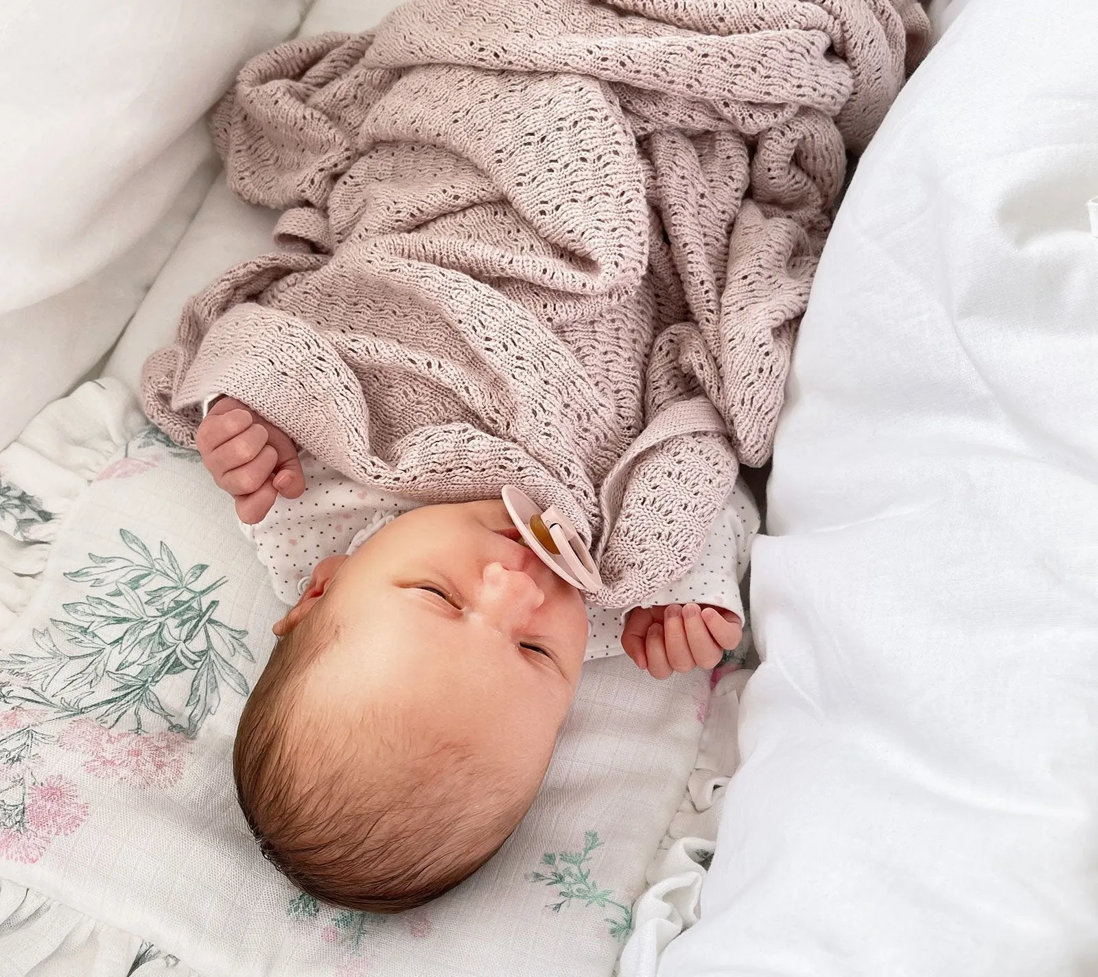 Lullalove Light Cellular Bamboo Baby Blanket & Swaddle