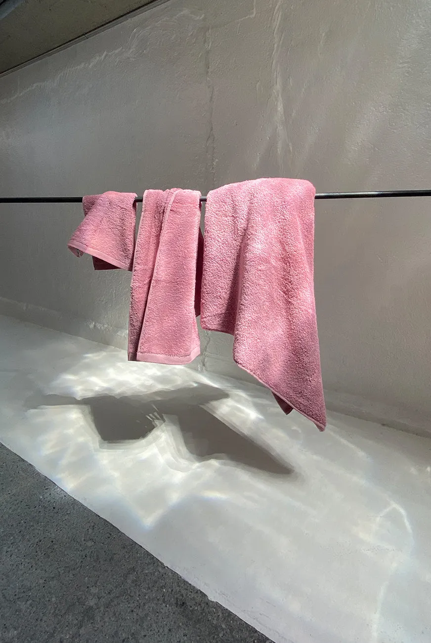 Luxury Bath Towel Sets in Rose Color