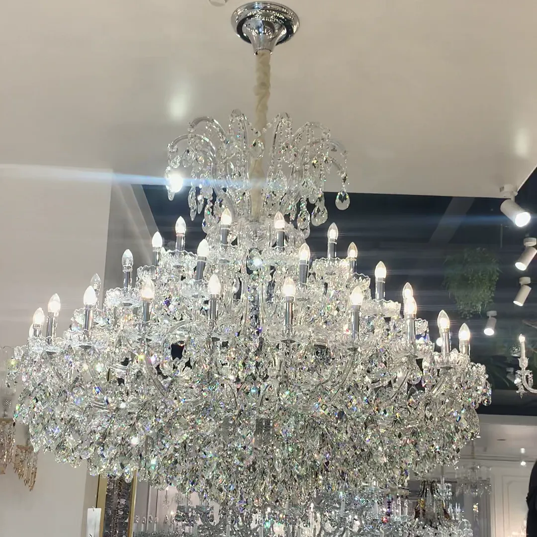 Luxury Classic Candle Light Crystal Chandelier for Living Room/Foyer/Hall