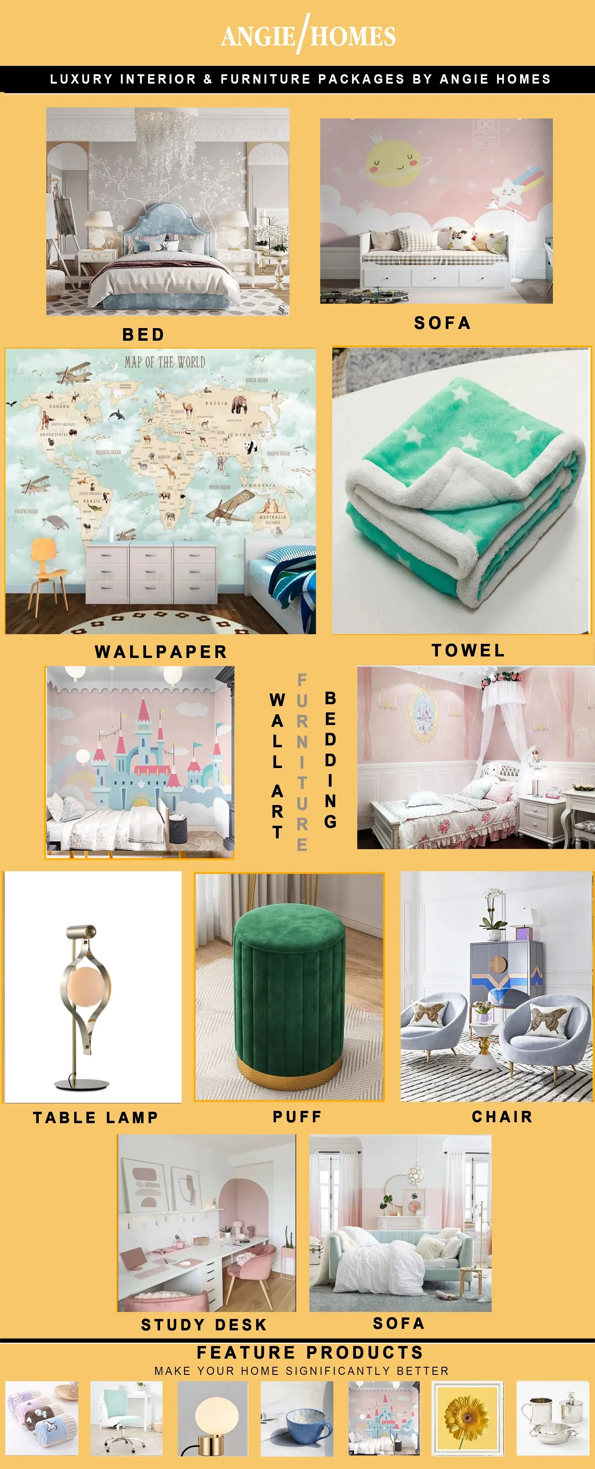 Luxury Interior design for kids room & Decor